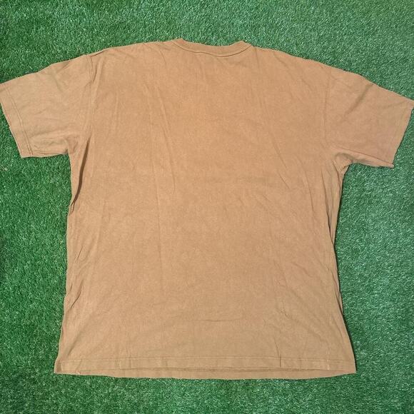 Retro Carhartt Henley tee in a classic brown - Picture 4 of 4